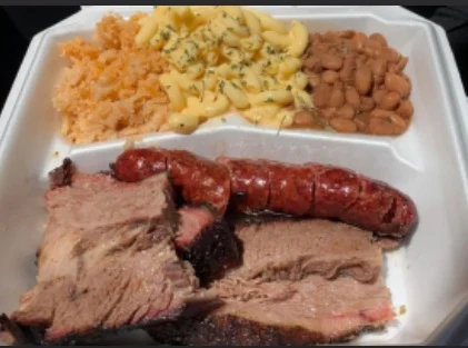 BBQ Plate - Classic Texas BBQ plate with all the fixings